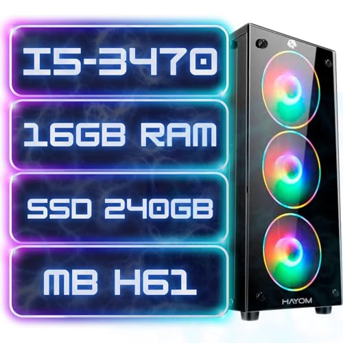 PC CPU GAMER COMPLETO INTEL I5 SSD 240GB MEMORIA RAM 16GB DDR3 1600MHZ GIGALAN WIFI GABINETE GAMER F
