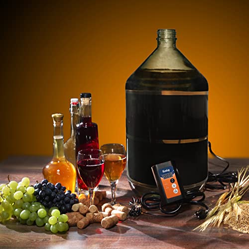 Fermentation Carboy Heater With Thermostat - Kombucha Heating Pad - Heat Pad With Controller For Home Brewing - Kombucha Warmer Works With Any Vessel Up To 8 Gallons #TOP3