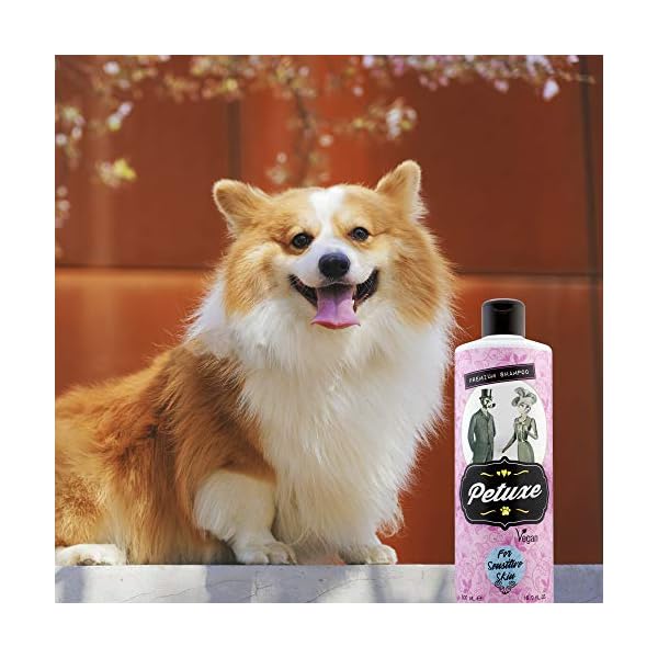 Petuxe Shampoo für Hunde und Haustiere, vegan, für empfindliche Haut – Bild 4