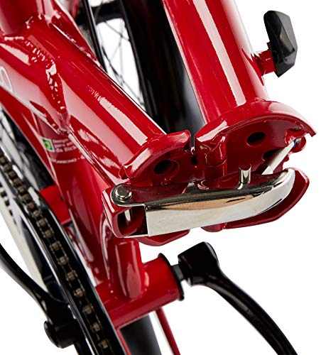 Bicicleta Eco Dobravel, Aro 20, 1 velocidade, Durban, Vermelha