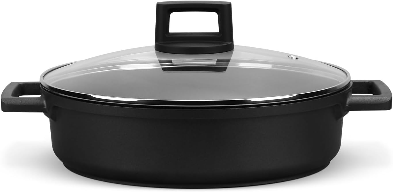 Riess, 0608-129, vleespan met deksel 20 cm, 3,5 l, email, CLASSIC Edition NATURE BLUE DARK, 1,676 kg, 3,5 liter, 28 x 21,8 x 13,4 cm