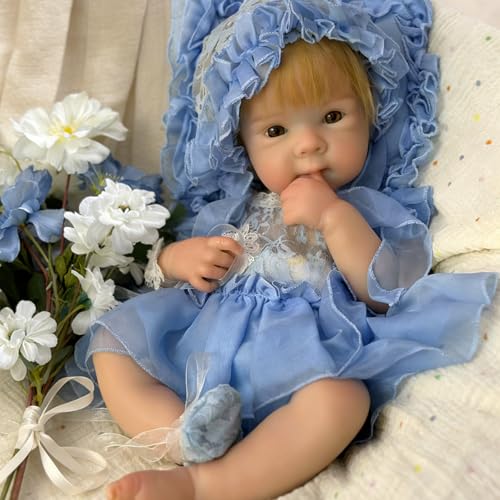 Muñeca bebé de silicona realista de 18 pulgadas miniatura 1