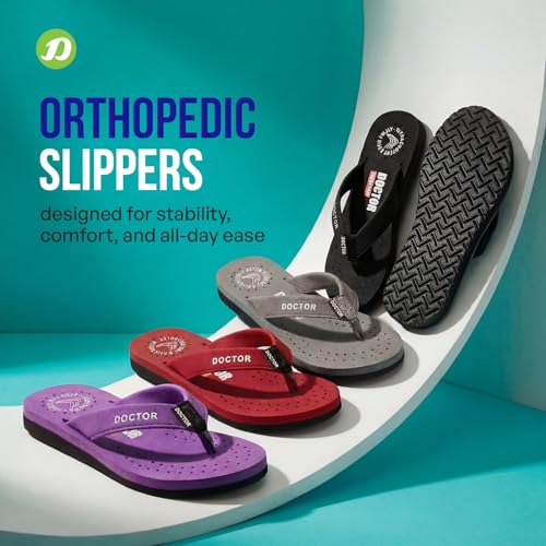 Image of DOCTOR EXTRA SOFT Women's Ortho Care Orthopaedic and Diabetic Feel Good Super Comfort Dr Sliders /Flip-flops /House Slippers [OR-D-16]