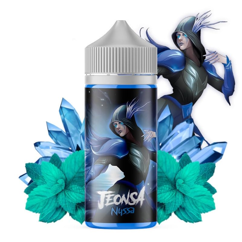 E-liquide Nyssa (menthe bleue glace sucre) Jeonsa 100ml sans nicotine et  sans tabac : Amazon.fr: High-Tech