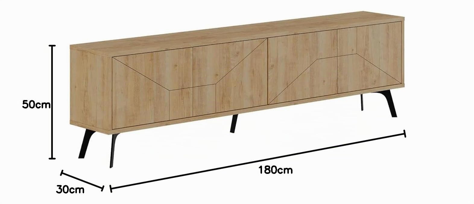 Mueble TV Dune 180 cm Roble
