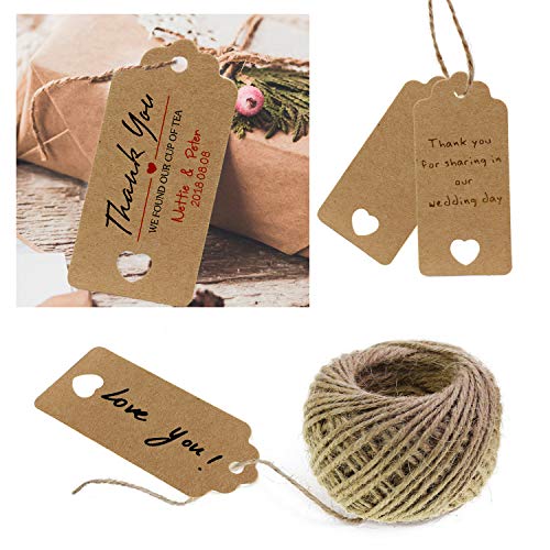 PsmGoods® - Cartellini regalo rettangolari in