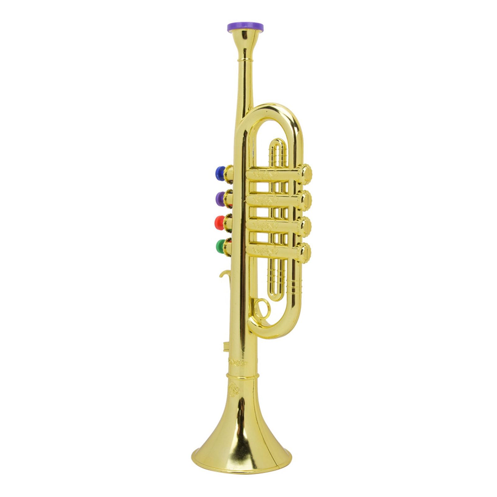AUNMAS Kindertrompete, Goldene Beschichtete Kindertrompete, Vorschulmusikspielzeug, Oberflächenspaß, Vorschulinstrumente, Musikspielzeug, Kunststoffhorn, Trompete,