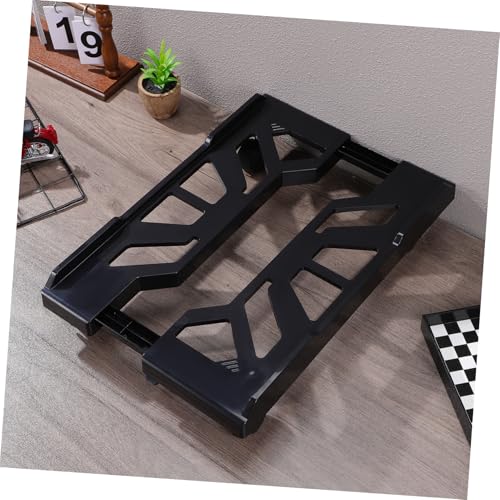 Soporte ajustable para torre de PC NUOBESTY con ruedas bloqueables, diseño telescópico para distintos gabinetes, ideal para gaming y oficina miniatura 4