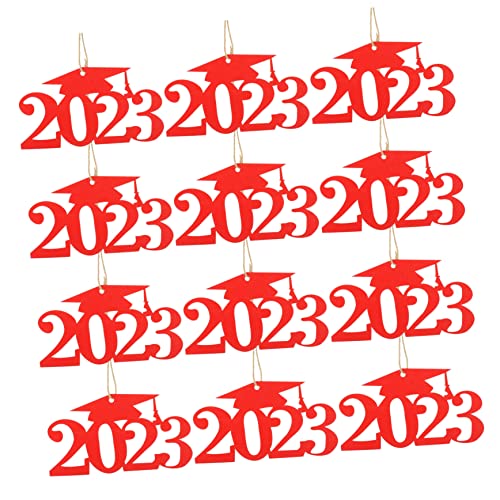 Cabilock 30pcs Graduation Tags Glitter Flower Vase Decor for Party Centerpieces Elegant Sign Labels for Graduation Decorations Office Garden