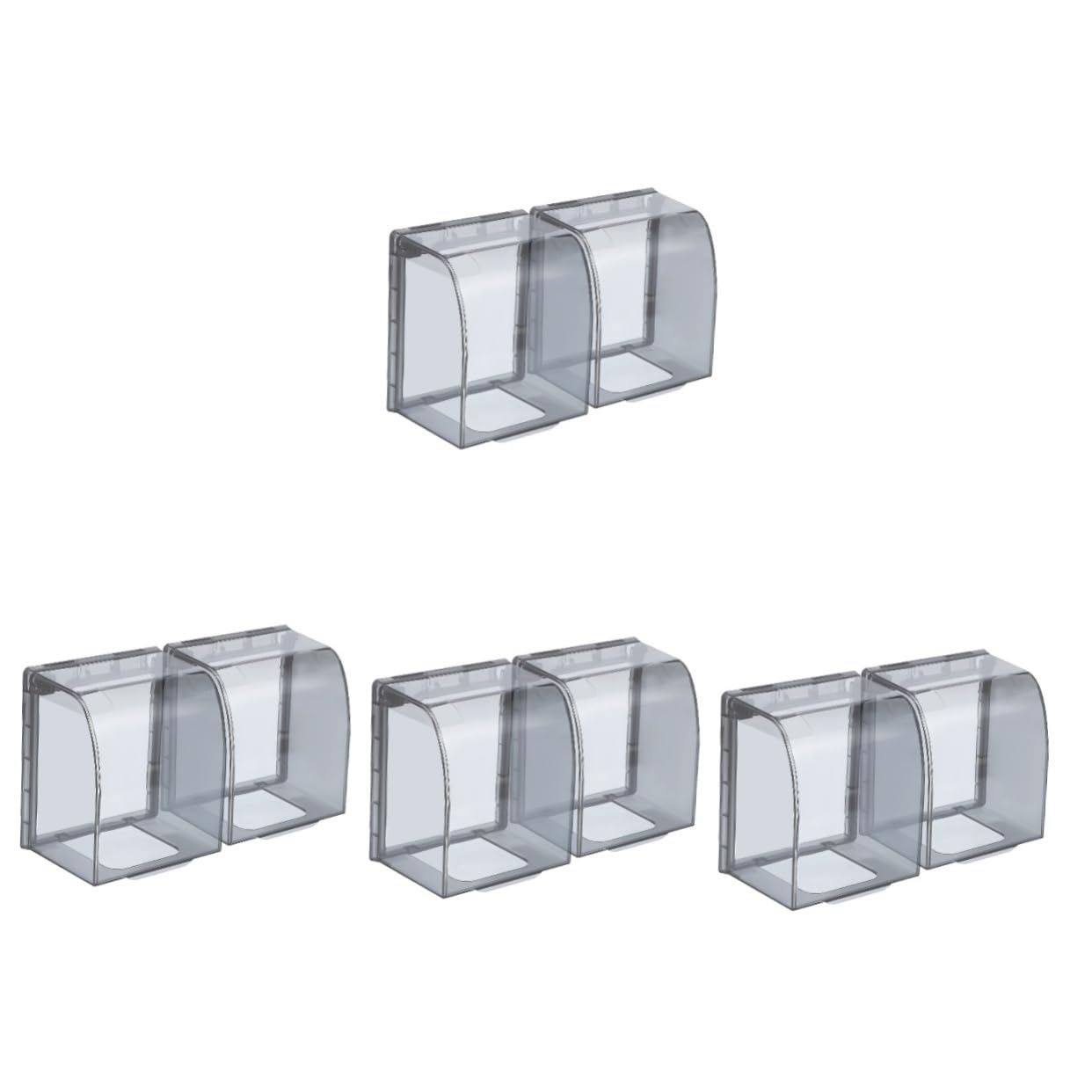 EXCEART 4 Set Coperchi Per Elettrica Impermeabili Da Protezione Per Outlet Da Bagno Copertura Autoaderente Per Elettrica Design Elegante E Pratico Facile Da Installare E Usare 2 Pezzi*4
