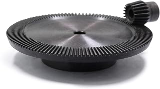 BAFAFA 2pcs 1:5 Bevel Gear 1 Modulus 15 Teeth Hole 6mm 75 Teeth Inner Hole 10mm 90 Degree Drive Commutation Steel Gears gear