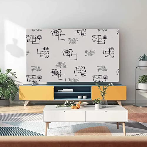 Image of Glassiano Marigold Dustproof Printed 58 inch LED TV Cover Screen Protector Compatible for All Models, Print 17