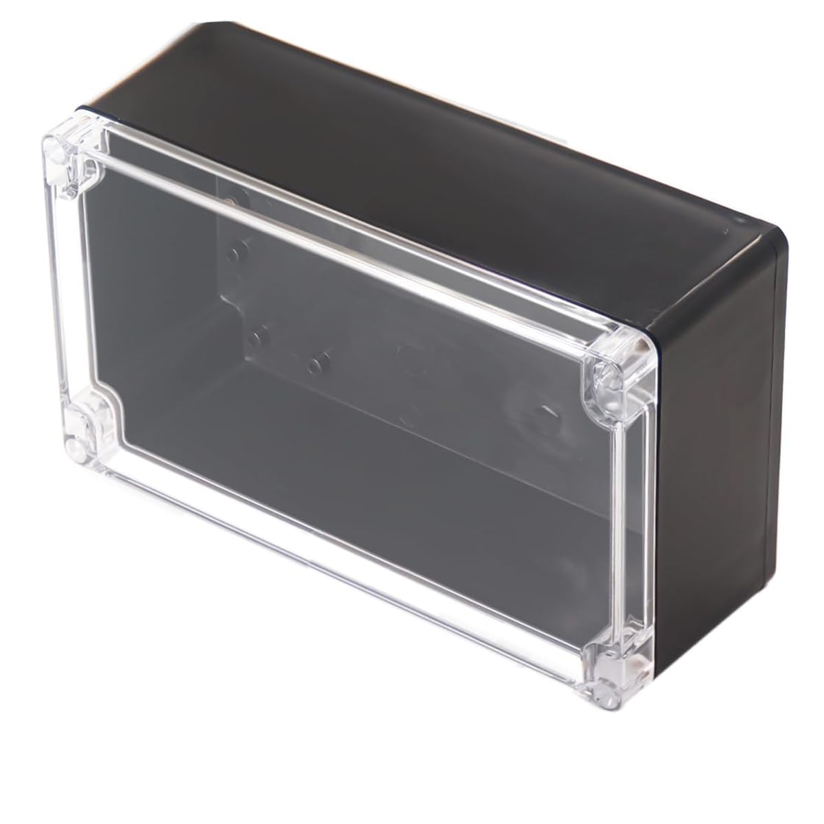 Project Box IP65 Waterproof Junction Box ABS Plastic Black Electrical Boxes DIY Electronic Project Case Power Enclosure Clear Cover 7.87"x4.72"x2.95"-image-31