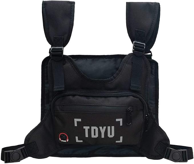 Amazon.com: Klykon - Bolsa para el pecho para hombre, diseño de mochila para  el pecho, color negro : Deportes y Actividades al Aire Libre