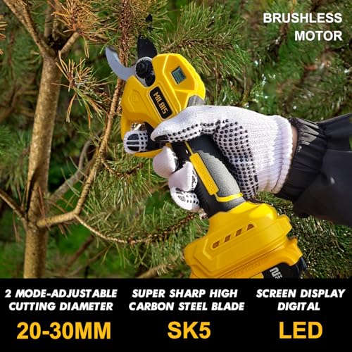 Image of 4-in-1 Cordless Pole Saw & Electric Pruning Shears for DeWalt 20V Battery, 8 Inch Brushless Mini Chainsaw with Extension Pole, 15 Ft Reach, Auto Oiling, for Tree Trimmer Branch Cutter(NO Battery)