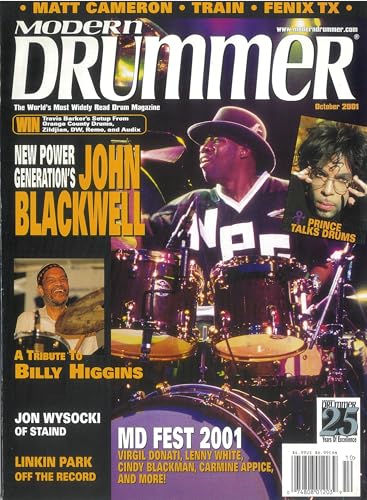 MODERN DRUMMER ���_���h���}�[ �u�\���FJohn Blackwell (�W�����E�u���b�N�E�F��)�v 2001�N10����