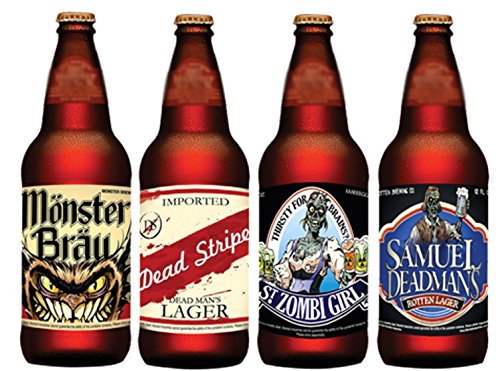 Halloween Beer Bottle Stickers (12 count)