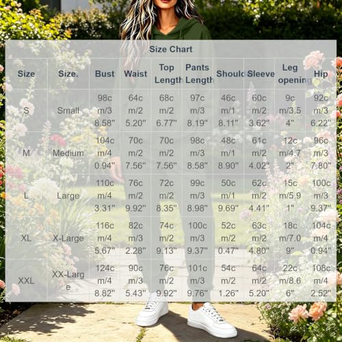 Sweatsuits Women 2 Piece Outfit Hoodie Elastic Jogger Pants Casual Fall - image 4