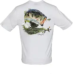 Bimini Bay Outfitters LTD Hook M' Camiseta masculina de manga curta de desempenho de pesca