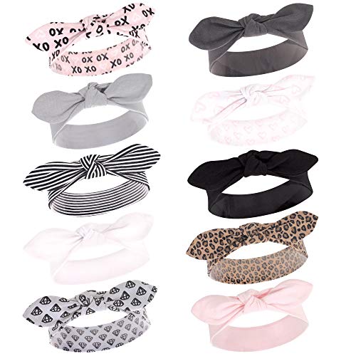 Image of Hudson Baby Cotton and Synthetic Headbands, Size 0-24 Months