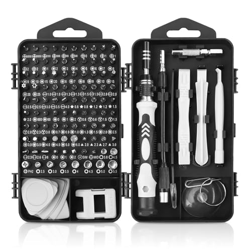 Image of 117 in 1 chrome vanadium steel precision screwdriver, suitable for Macbooks, computers, laptops iPhone、PS4 PS5、Xbox、 Repair kits for switches, glasses, watches, doorbells, electronics, etc