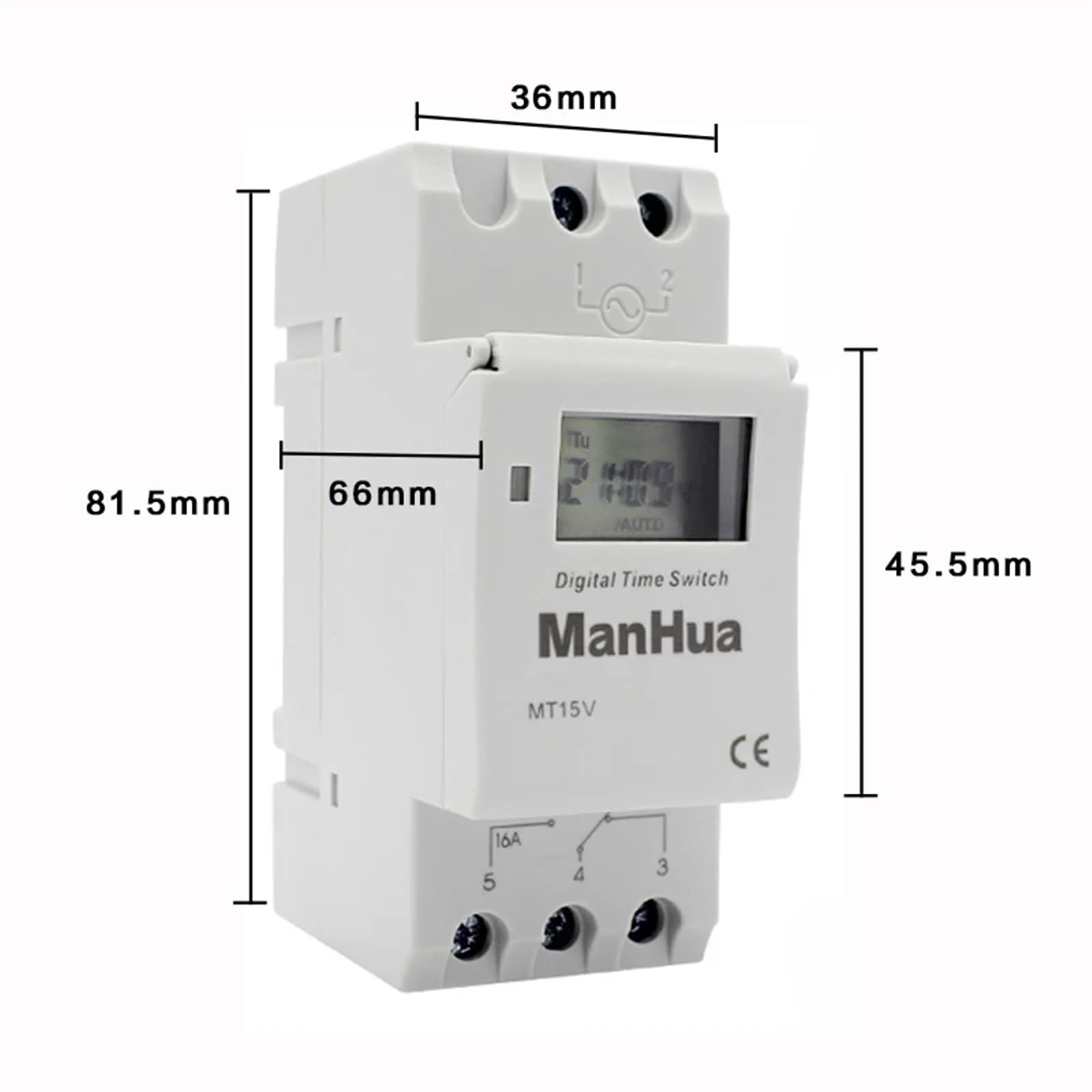 Personalización Electrónica Programable Temporizador Digital Interruptor Mínimo 1 Unids Personalizable Semanal 7 Días Programable DIN Rail(16A 12V)