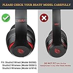 SoloWIT-Professional-Earpads-Replacement-Ear-Pads-Cushions-for-Beats-Studio-2-3-Wireless-Wired-with-Soft-Protein-Leather-Noise-Isolation-Memory-Foam-Stronger-Adhesive