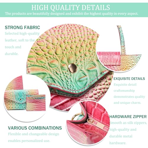 Image of Makcr Joacbv Women Embossed Pattern Satchel Handbags Wallet 3 pcs Set Crossbody Tote Top Handle Vegan Leather Ladies Bag | Embossed Pattern