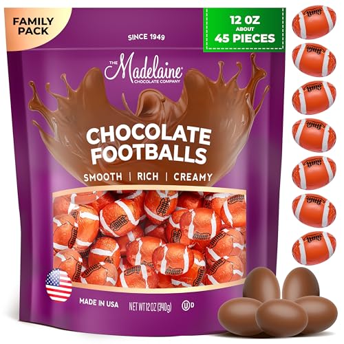 Madelaine Milk Chocolate Football Party Favors - (12 Oz) 45