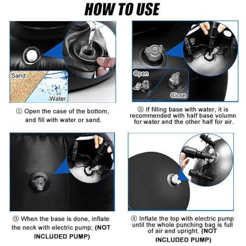 Boxsack Kinder Stehend mit Boxhandschuhen ab 3-12 Jahre, JanTeelGO 150cm Stabile Boxing Bag - Geschenke für Jungen und Mädchen, Standboxsack für das Üben von Karate, Taekwondo