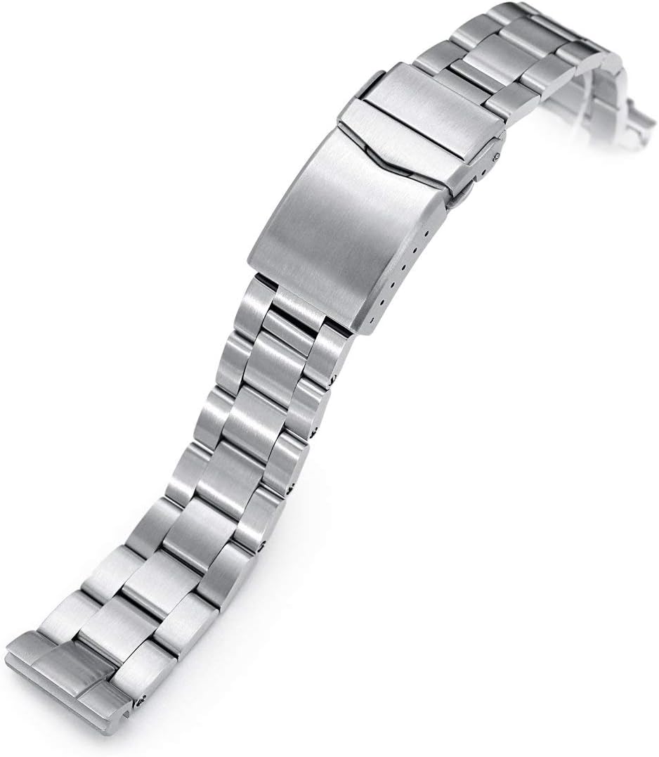 MiLTAT metal watch band compatible with Seiko 62MAS SPB071 SPB053 SPB051, 20mm Super-O Boyer