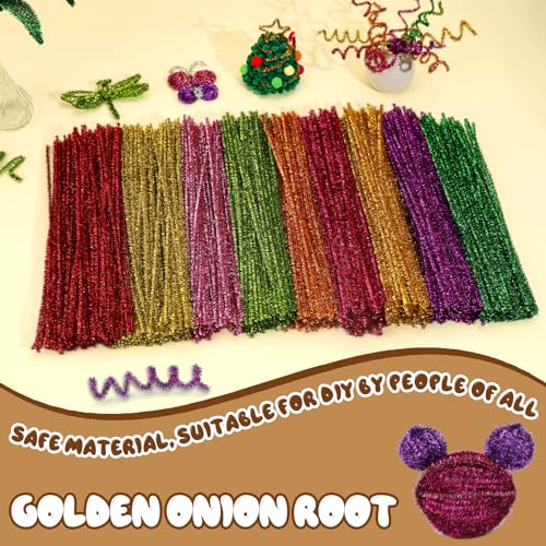 Image of Hssugi 100PCS Pipe Cleaners, Cream Brown Chenille Stems Craft Supplies | Pipe Cleaners Craft Supplies, Pipe Cleaners Bulk Fuzzy Sticks for DIY Art and Craft Projects Home Decoration