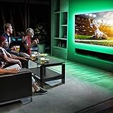 2M LED TV Backlight USB Bias Lighting with 16 Colors and 4 Dynamic Mode for 40 to 60,65to75 Inch HDTV,PC Monitor,Led Light Strip，Room Decor (Suitable for 65”-75”TV)