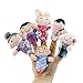 Xuniu 6 Piezas Niños Bebé Familia Marionetas de Dedo Juguetes, Muñeca de Tela de Felpa Jugar Juego Aprender Juguetes de Historia