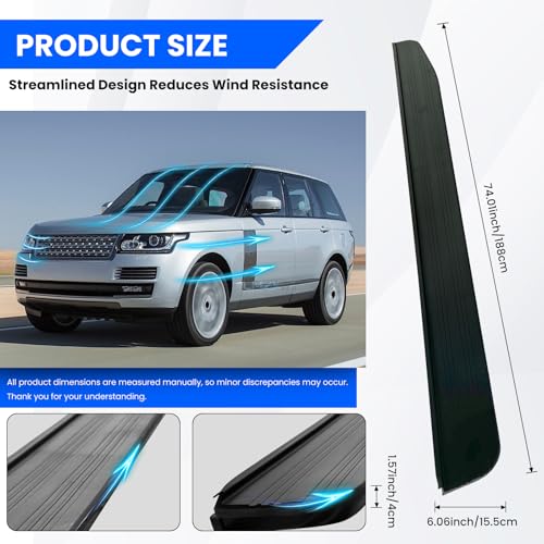 Estribos laterales para Range Rover 2013-2022, negro miniatura 4