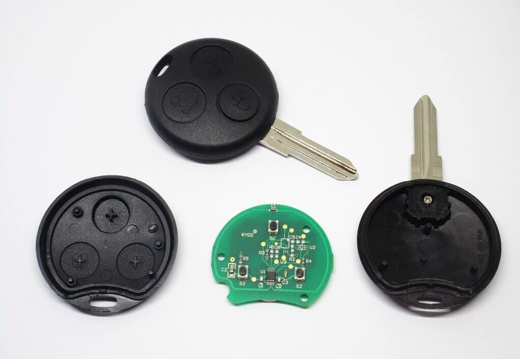 Gommino 3 Tasti Per Chiave Auto Smart Fortwo Forfour Roadster Coupè 350 450 Coupe Mercedes - 2