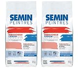 Temps de séchage rapide Reboucheur Semin, Enduit de Rebouchage et Lissage en Poudre, Intérieur, Blanc, Sac de 5 kg (Lot de 2)