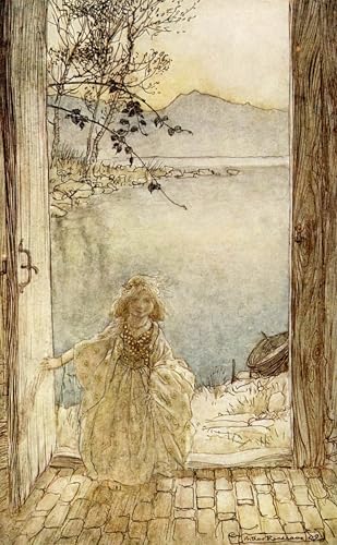 Peinture murale Ondine Arthur Rackham : une image poétique pour illuminer votre foyer
