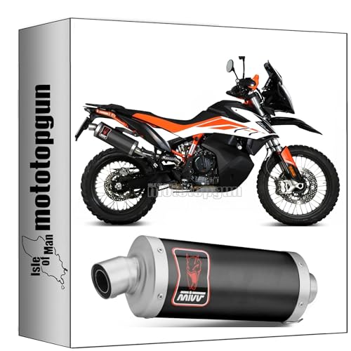 Pot echappement homologue acier noir compatible avec KTM 790 Adventure R 2021 2022 2023 2024