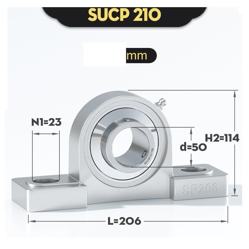 Roulement à billes de précision SUCP210 pour arbre de transmission de 50mm