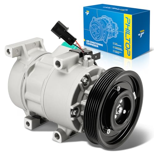 Image of PHILTOP A76074 Air Conditioner AC Compressor with Clutch for Hyundai Accent 2012-2017, Kia Rio 2012-2017