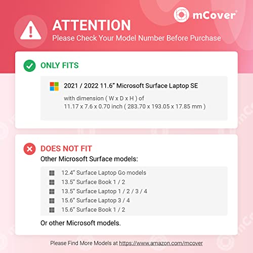 Funda Microsoft Surface SE 2022 11.6 rosa carcasa rígida 3