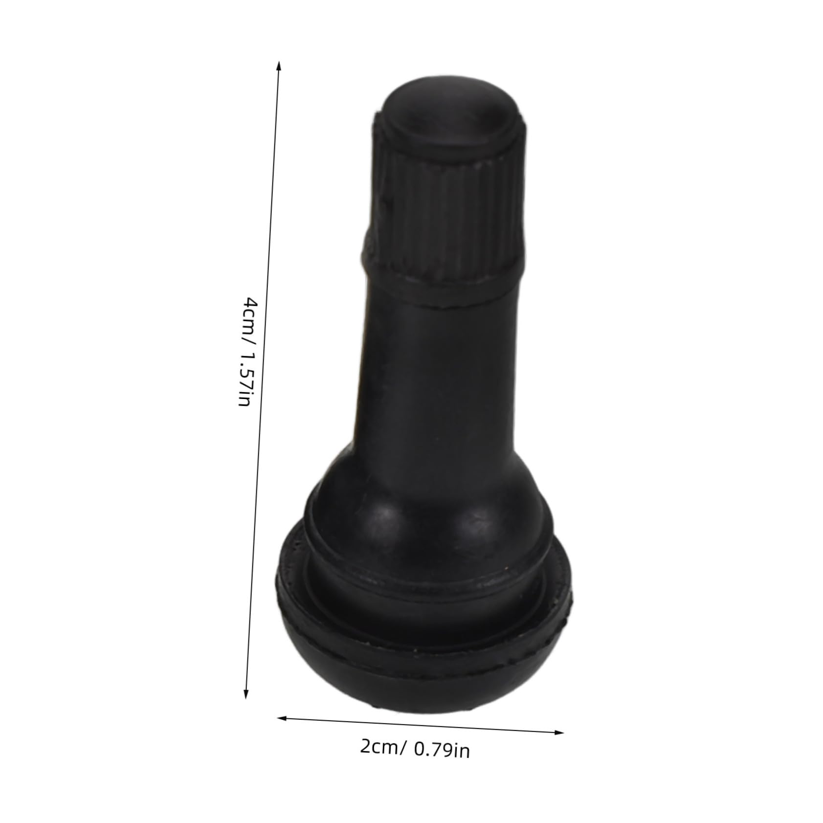 Stelo Valvola Pneumatici in Gomma Tr414 Nero 100 Pezzi | Lega di Zinco, per Veicoli, Alta Tenuta e Resistenza Ambientale, Ricambio per Cerchi Tubeless