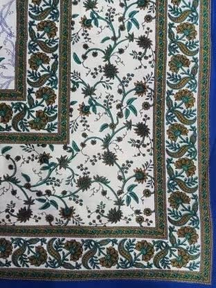 Image of Monique Brand 100% Pure Cotton Floral Printed Bedsheet for Double Bed King Size with 2 Pillow Covers