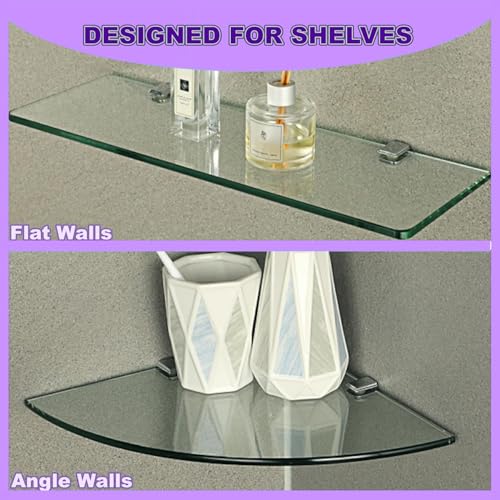 Supports étagère laiton Unifizz pinces robustes pour verre 8-10mm - 7