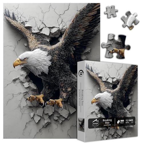 Puzzle Animal Águila 3D 1000 Piezas para Adultos miniatura 2