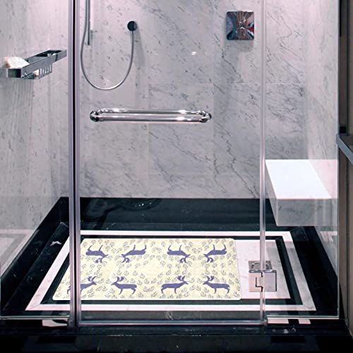 Alfombrilla antideslizante con ventosas y diseño de ciervo para ducha y bañera 7