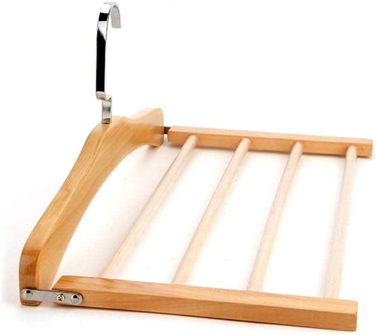 Wardrobe Clothes Organizer Pants Hanger Closet Trouser Jeans Scarf Hangers Storage Perchas para Pantalones Wood Magic Hanger (Color : D, Size : 38cm*38cm)