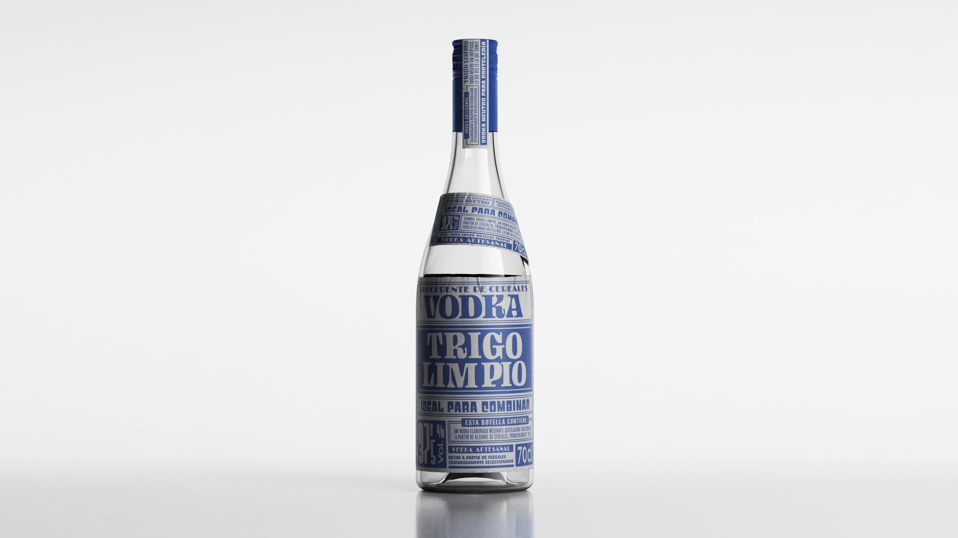 Trigo Limpio - Vodka 37,5% Volumen De Alcohol, 70 Cl