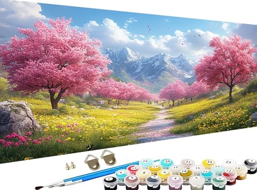 �������G ���i ��l�p DIY �y�C���g�o�C�i���o�[ �� ��h�� �G �f�W�^�����G�Z�b�g �u���V�ƃA�N�����G��t�� �����h��G ��l�̃N���t�g�A�N�e�B�r�e�B Paint by Numbers �z�[�� �N���X�}�X ���� �a�����v���[���g���� 60x120cm